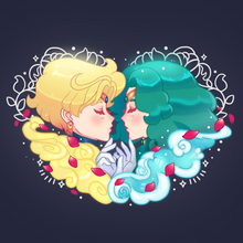 Load image into Gallery viewer, Sailor Uranus and Sailor Neptune Acrylic Charm
