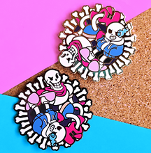 Load image into Gallery viewer, Sans &amp; Papyrus Enamel Pin