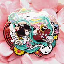 Load image into Gallery viewer, TealTeaCup &amp; Reboops Collab #2 - Enamel Pin + Sticker Combo