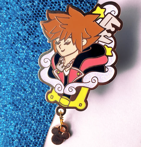 Sora + Chain Enamel Pin